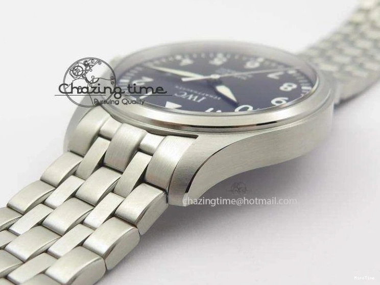 MIROTIME 0519 Compact Mark XVIII IW327001 SS Mk Maker Best Edition Black Dial On SS Bracelet A 7301